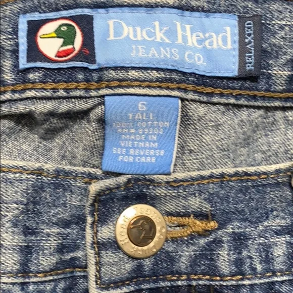 Duck Head jeans Relaxed Fit straight leg Denim size 6 - Picture 4 of 6
